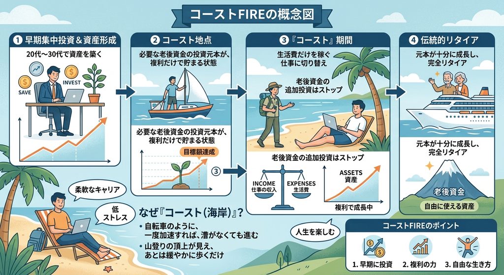 コーストFIREの概念