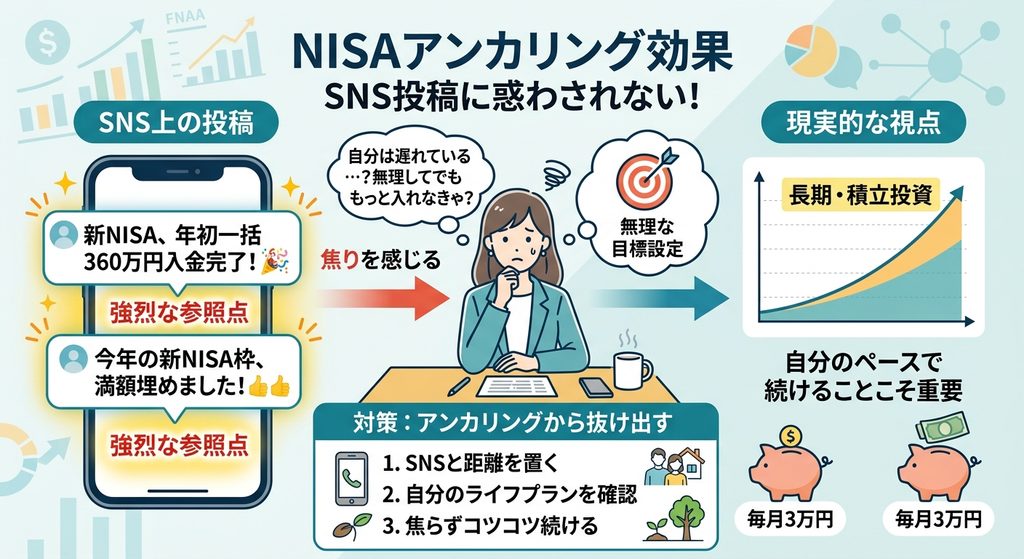 NISA投稿によるアンカリング効果